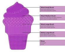 Load image into Gallery viewer, Silicone Brush Cleaning Pad (Ice Cream Cone)