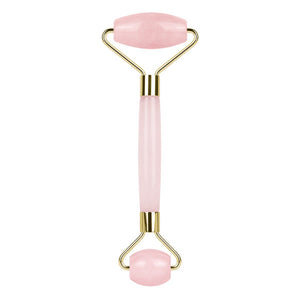 Rose Quartz Gemstone Facial Roller - 100% Natural Stone